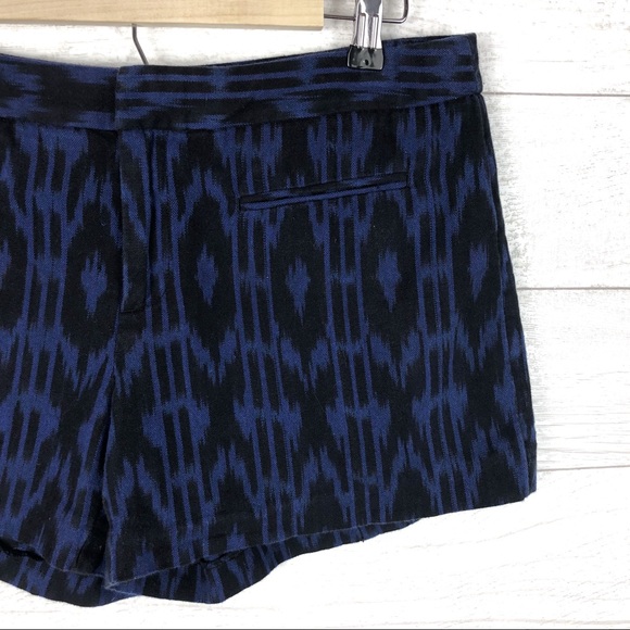 GAP Blue & Black Patterned 100% Cotton Shorts - Picture 3 of 7